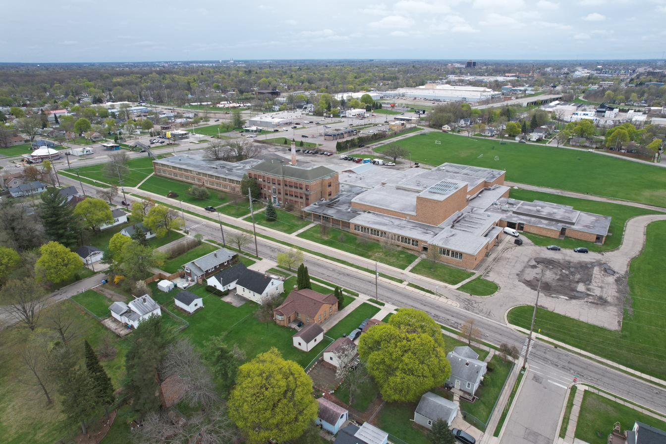 The former Otto Middle School campus on Lansing's Northside, future home of the AC3 Community Center